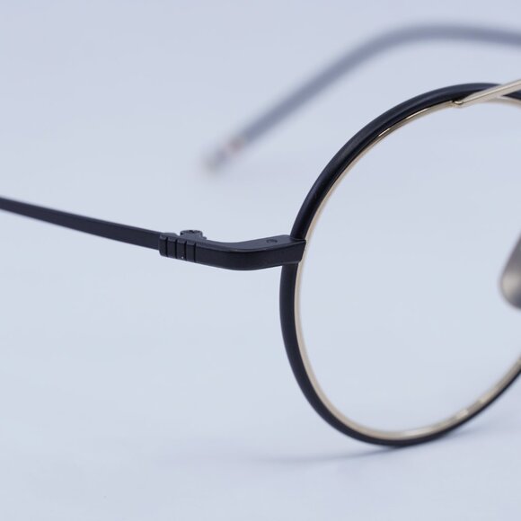🕶️ New Thom Browne TB108 ABLKGLD50 Eyeglasses - Black/Gold Frame 50mm - Picture 6 of 11